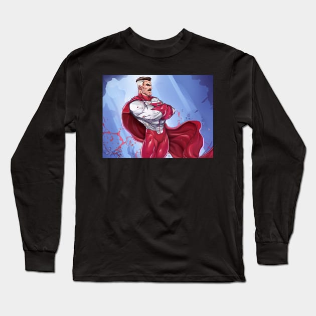 omniman Long Sleeve T-Shirt by super villain